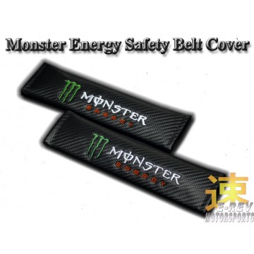 Monster Energy Carbon Fibre Look Seat Belt Cushion